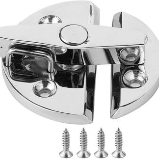 LVYXON Turn Button Catch Latch, Boat Door Lock Latch, Stainless Steel Boat Accessories, Round Turn Button Catch Latch Hardware Accessories For Boat Door Cabinet Hatchway Marine Hardw
