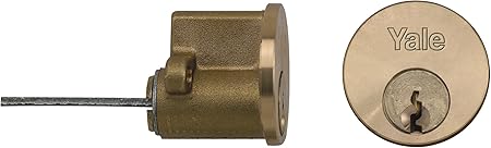 Yale Locks P1109 Replacement Rim Cylinder 2 Keys Brass Visi Pack