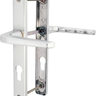 UPVC Door Handle Hoppe Ferco 70mm 70PZ 200mm Fixings Double Glazing Pair Set Colour: Satin Silver