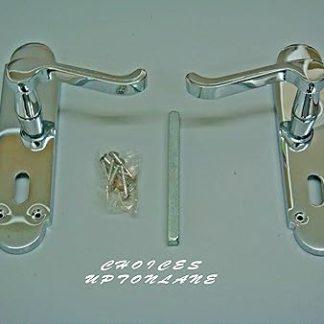 Door Handle Lockset 168mm x 42mm Polished Chrome From The Door Handle Store