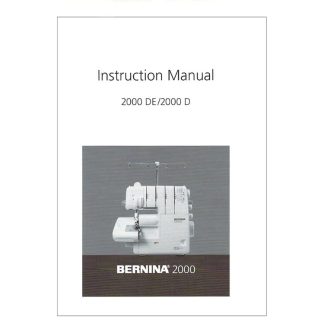 Руководство по эксплуатации Bernina 2000DE