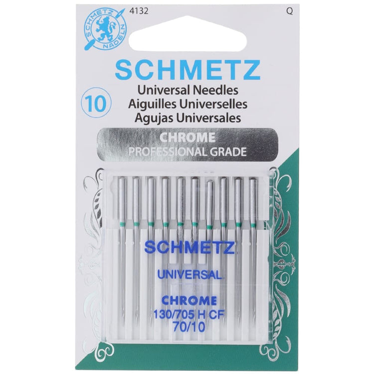 Хромированные универсальные иглы, Schmetz (10 шт.)