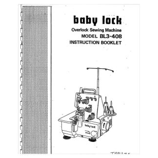 Руководство по эксплуатации Babylock BL3-408