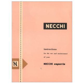 Инструкция по эксплуатации Necchi Esperia.