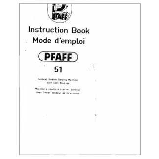 Руководство по эксплуатации Pfaff 51