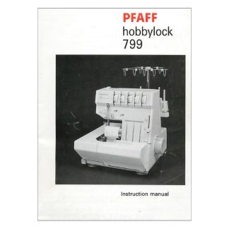Руководство по эксплуатации Pfaff Hobbylock 799