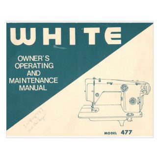 Руководство по эксплуатации White 477